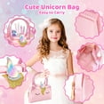 thumbnail image 6 of HopeRock Kids Makeup Sets for Girls, 28 in 1 Unicorn Toys Makeup Kit Gifts for Girls 3-6 Years Old, Christmas Birthday&Party Gifts for Kids 3 4 5 6+ Pink, 6 of 9