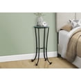 thumbnail image 4 of Monarch Accent Table Hammered Black Metal With Tempered Glass, 4 of 5