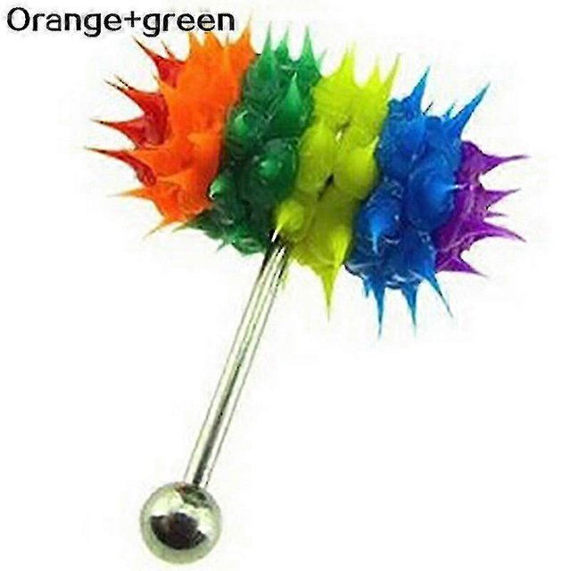 Piercing para el cuerpo unisex con forma de martillo punk, barra vibratoria para la lengua