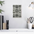 thumbnail image 3 of Elephant Stock African Geometric Abstract Wall Art - Vertical Canvas Wall Art - Living Room Wall Decor - Abstract Canvas - Black And White Decor - 8" x 12", 3 of 8