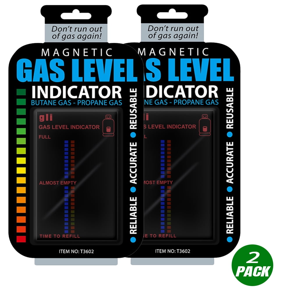 Magnetic Gas Level Indicator, Practical Propane Butane LPG Fuel Gas Bottle  Gauge Tank Level Indicator - 2 PACK