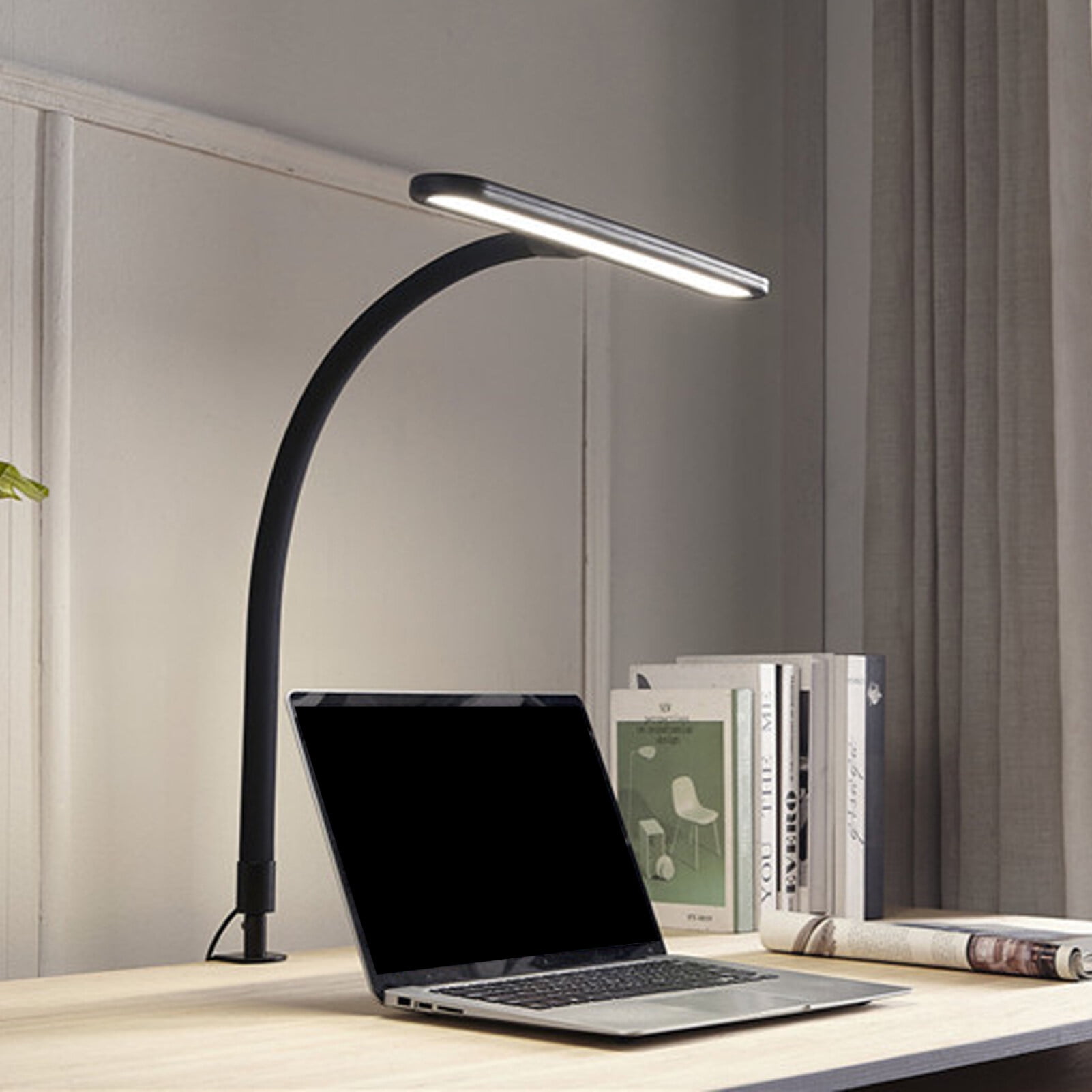 Yeacher Desk Lamp Table Lamp Desk Light Workbench Lamp Adjustable Foldable Desk Lamp Eye Care Computer Study Table Light Long Arm Clamp Table Lamp