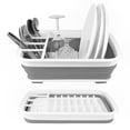 thumbnail image 1 of CNKOO Collapsible Dish Drying Rack  Portable Dish Drainer  14.8 x 10.8 x 5 inches, 1 of 11