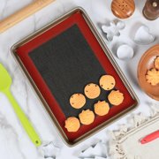 LQQBOX Perforated Silicone Baking Mats, 2 PCS Eclair Silicone Mat, Tray Pan Liners Perfect Bakeware for Making Cookies, Macarons, Bread and Pastry,11.81x 15.75 (Right Angle)