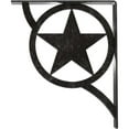 thumbnail image 4 of Ekena Millwork 2"W x 12"D x 15"H Austin Wrought Iron Bracket, (Triple center brace), Antiqued Silver, 4 of 8