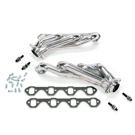 BBK Performance 15110 1-5/8 Shorty Headers Polished Silver Ceramic Coated Fits select: 1986-1993 FORD MUSTANG, 1985 FORD MUSTANG LX/GT