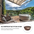 thumbnail image 5 of Qumonin Outdoor Hot Tub Cover 200x30cm, Protective Spa Cover in Coffee Color for Spa and, 5 of 7