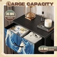 thumbnail image 2 of Beach Dresser for Bedroom with 4 Storage Drawers Ocean Wave Rustic Sea Wave Crests Japanese Dressers Chest of Drawers Steel Framed Fabric Closet Organizers for Entryway Beach Lover Gifts, 2 of 8