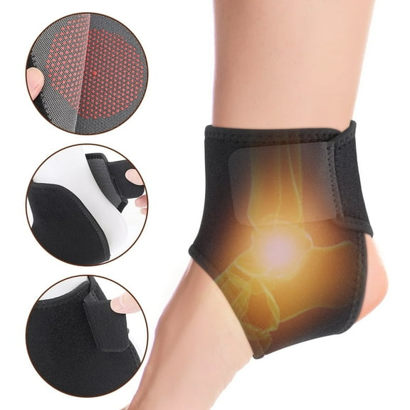 Elastic Ankle Support Brace, Ankle Brace for Women & Men, Foot and Ankle Compression Sleeve, Adjustable Compression Ankle Wrap for Ankles, Exercise, Cold, Work Fatigue