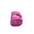 thumbnail image 3 of Cushionaire Fame Pillow Recovery Sandals for Women, Adjustable Double Buckle Waterproof EVA Cloud Slides for Women, 3 of 6