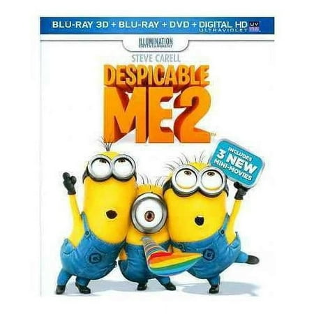 Despicable Me 2 [3 Discs] [Includes Digital Copy] [3D] [Blu-ray/DVD] [Blu-ray/Blu-ray 3D/DVD] [2013]