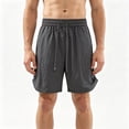 thumbnail image 3 of Daiosportswear Men'S Summer Quick Dry Nylon Shorts, Elastic Drawstring Waist Breathable Sports Shorts with Deep Pockets, for Running, Gym and Casual Wear Dark Gray L(L), 3 of 6
