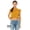 Mustard, variant on Bella & Canvas B10706143 Women FWD Fashion Festival Crop Tank Top, Mustard Triblend - Small