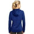 thumbnail image 3 of Sport-Tek Women's Drawcord Fleece Full-Zip Hooded Jacket, 3 of 5
