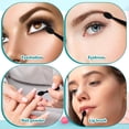 thumbnail image 4 of 50 Pcs Eye Shadow Applicator Sticks, 1.9" Reusable Short Handle Dual Sided Sponge Cosmetic Brushes, Professional Disposable Single Head Soft Mini Portable Makeup Tools for Cream (Black), 4 of 7
