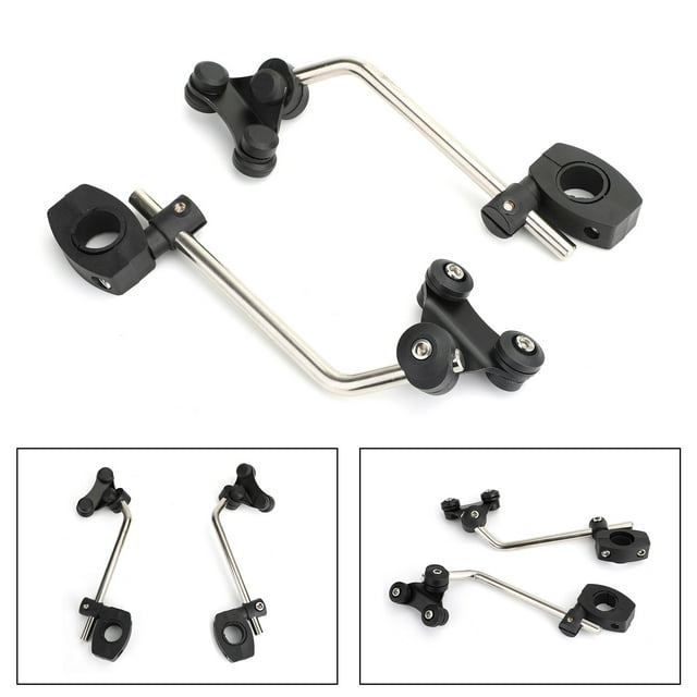 Soporte universal para parabrisas Abrazadera de montaje en parabrisas para manillar estándar de 7/8 "y 22 mm