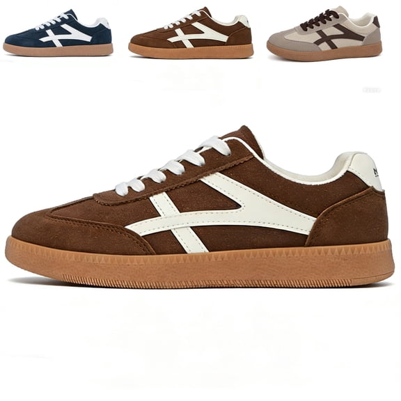 BERANMEY Women's Casual Sneakers Comfortable Gum Sole Fashion Tennis Shoes for Womens Retro Casual Shoes Everyday Walking