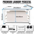 thumbnail image 4 of EZ Laundry Pedestal – 27" Wide x 16" High Heavy-Duty Steel Stand for Washer and Dryer, Anti-Vibration Base Support, 4 of 9