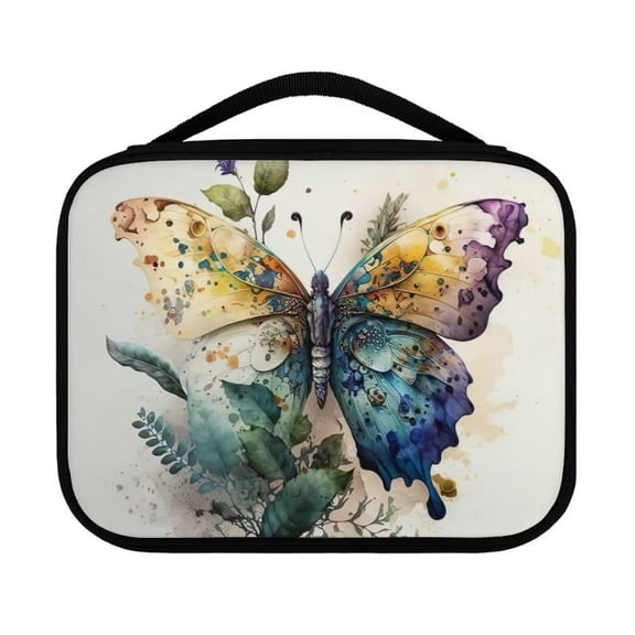 FKELYI Hippie Butterfly Bible Bag Leisure Christian Bible Tote Bag with Reinforced Handle Durable Bible Holder Carrying Organizer Bags