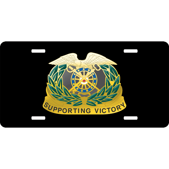 Quartermaster Regiment License Plate