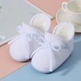 thumbnail image 3 of Ticikt Soft Sole Baby Sneakers For Boys and Girls Flexible First Walking Shoes with Sock Design for Toddlers,Color:White,9-12 Month, 3 of 3