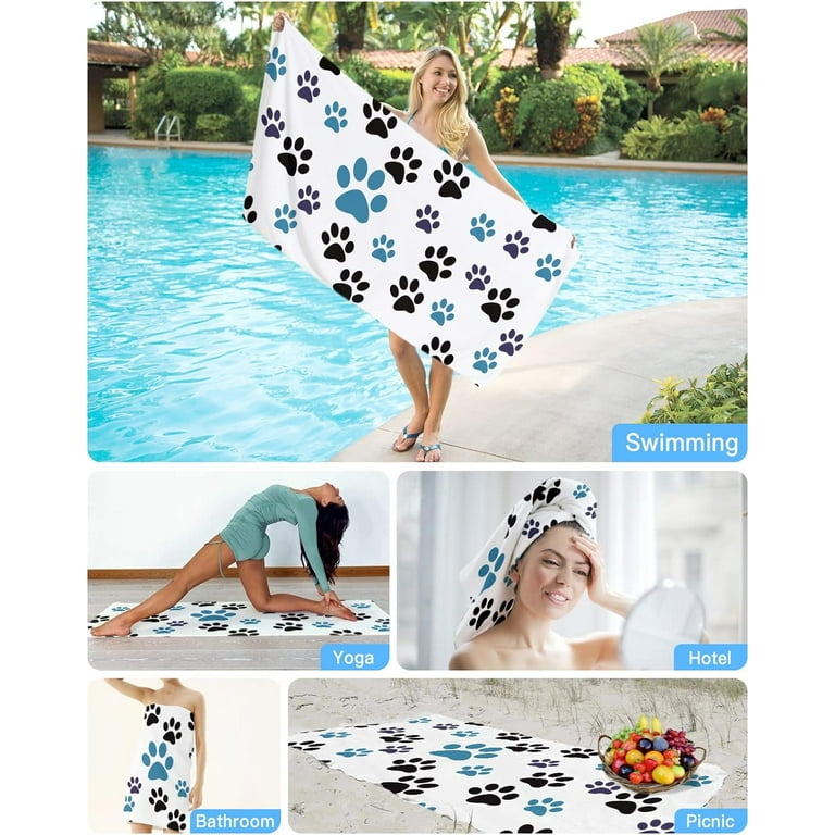 Paw print bath towels online