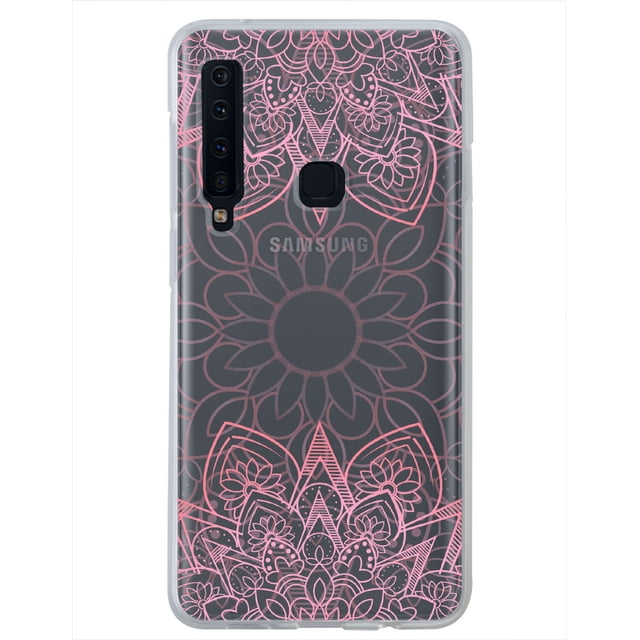Funda Para Galaxy A9 2018 Mandalas Rosas, Uso Rudo, InstaCase Protector para Galaxy A9 2018 Antigolpes, Case Mandalas Rosas
