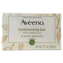 Aveeno Active Naturals Bar Moisturizing Fragrance Free 3.5Oz , 2-Pack