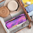 thumbnail image 4 of Hair Tools Storage with Heat Resistant Mat- Purple Printed Curling Iron Travel Bag/Flat Iron Case for Women, 4 of 8