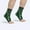 Mens Socks Green, variant on Mens Toeless Crew Socks Casual Color-Block Stretchy Protection Breathable Compression Nylon Athletic Workout Running Boot Sock