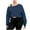 Navy, variant on Levmjia Womens Fashion Sweatshirt Long Sleeve Off The Shoulder Tops Solid Color Casual Blouse Work Holiday Comfy Breathable Everyday Basic Shirt