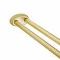 thumbnail image 5 of Utopia Alley Rustproof Wall Mounted Aluminum Double L Shaped Shower Curtain Rod 72" L x 31.7" W, with 24 Shower Hooks included & Ceiling Support ,Wall Mounted, Gold, 5 of 11