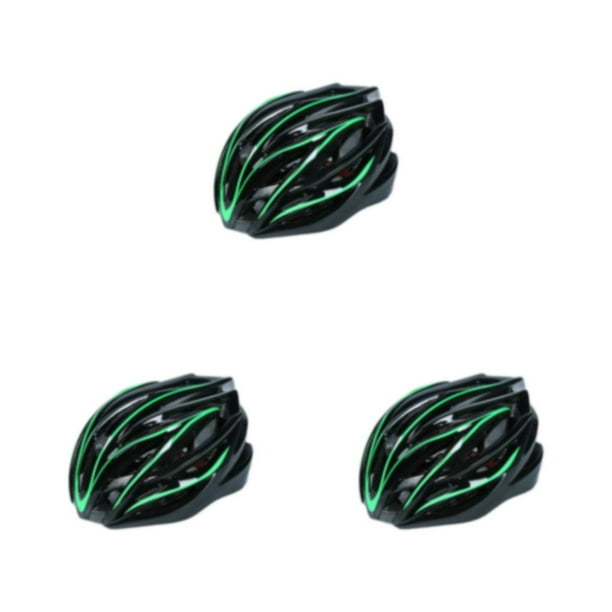 Toystoory Casco de seguridad cómodo y duradero para andar en bicicleta, fácil de llevar, cascos de ciclismo, transpirable, verde, negro, Type1 NO1