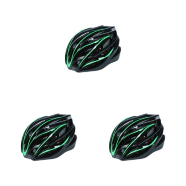 Toystoory Casco de seguridad cómodo y duradero para andar en bicicleta, fácil de llevar, cascos de ciclismo, transpirable, verde, negro, Type1 NO1