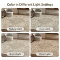 thumbnail image 7 of ODIKA 8'x10' Washable Area Rug Large Vintage Oushak Border Cream Farmhouse Bohemian Medium Boho Flowing Dynamic for King Size Bedroom Under Bed, Master Suite, Non-Shedding, Easy Care, 7 of 7