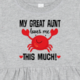 thumbnail image 4 of Inktastic My Great Aunt Loves Me Girls Baby Dress, 4 of 5
