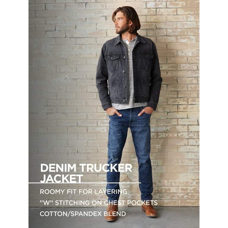 Wrangler Men's Denim Trucker Jacket - Walmart.com Wrangler Men's Denim Trucker Jacket - Walmart.com