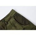 thumbnail image 5 of Men's Camouflage Cargo Shorts Multi Pocket Drawstring Elastic Waist Relaxed Fit Comfortable Breathable Summer Shorts Durable Workwear, 5 of 6