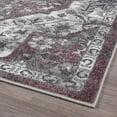 thumbnail image 3 of Luxe Weavers Floral Medallion Boho Lilac 5x7 Area Rug, Living Room Carpet, 3 of 7