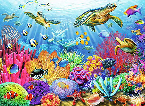 New 1000Pcs Wooden Jigsaw Puzzle Underwater World Finding Nemo Fish Assembly Toy 
