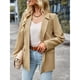 thumbnail image 3 of Chaqueta de traje para mujer, chaqueta de manga larga de Color puro, estilo informal, lavable a máquina, para trabajo de negocios al aire libre, 3 of 7