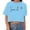 Sky Blue, variant on Women's Fashion Crop Top Short Sleeve Printed Casual Summer Tech Pack