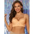thumbnail image 4 of Unique Bargains Women's Breathable Bras Underwired Adjustable Straps Bralette Beige C 42, 4 of 6