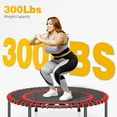 thumbnail image 5 of JOZ Mini Trampoline, 40 inch Fitness Trampoline with Bungees,Rebounder Trampoline for Adults/Kids, Workout 300 lb Weight, 5 of 8