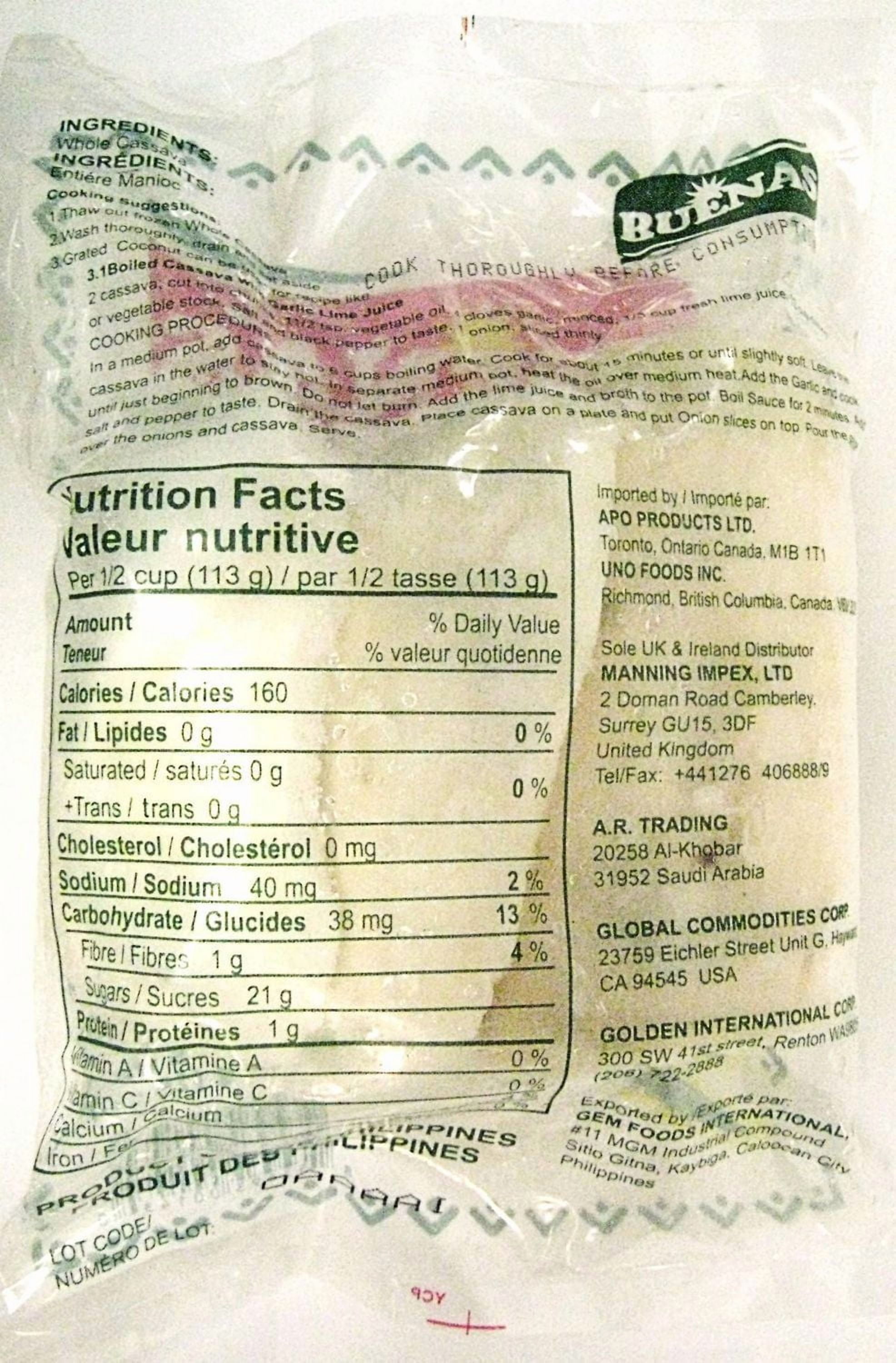 Buenas Entiére Manioc 454g