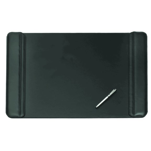 Sagamore Desk Pad with Flip-Open Side Panels Black 24x38