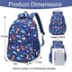 thumbnail image 4 of Mochila CLUCI Kids con diseño de dinosaurio azul impermeable de 6 a 12 años, 4 of 8