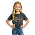 thumbnail image 4 of Girls Youth Graphic Tees With Prints Casual Shirts For Children Stylish Top Back To School Age 2-13, 4 of 4