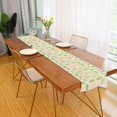 thumbnail image 2 of Yayeee Table Runner 70 inches Long Home Kitchen Dinning Party Decoration, Light Green Geometric, 2 of 7