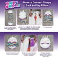 thumbnail image 5 of Happy Nappers - Blue Monster 31540 (Medium) Pillow & Sleepy Sack - Comfy, Cozy, Compact, Super Soft, Warm, All Season, Sleeping Bag with Pillow - 54” x 20” (Blue), 5 of 5